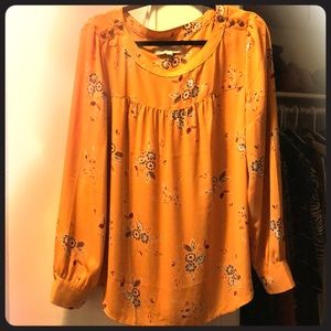 Ann Taylor loft yellow blouse
